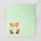 Fox Baby shower Woodland Animal (Buitenkant ongevouwen)