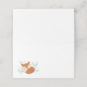 Fox Baby shower Woodland Animals (Buitenkant ongevouwen)
