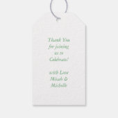 Fox Baby shower Woodland Animals Cadeaulabel (Achterkant)