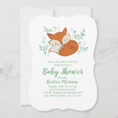 Fox Baby shower Woodland Animals Kaart (Voorkant)