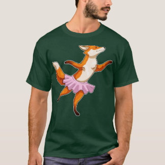 Fox Ballerina Ballet Dance T-shirt