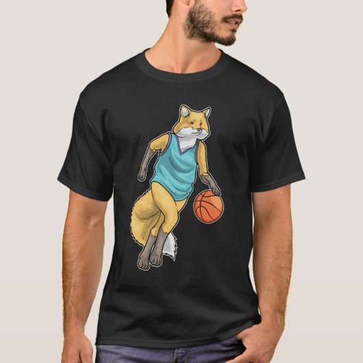 Fox Basketball speler Basketball T-shirt (Voorkant)