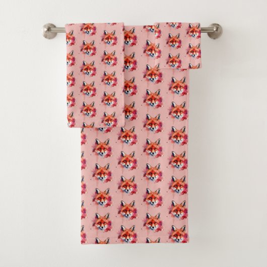 Fox Bath Towel Set (En situation)