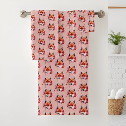 Fox Bath Towel Set