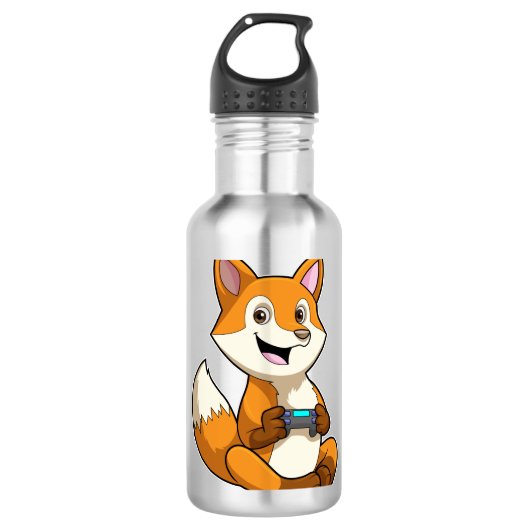 Fox bij afspelen met controller waterfles (Voorkant)