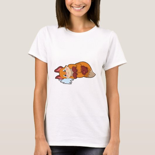 Fox bij drogen t-shirt (Voorkant)