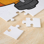 Fox bij Fitness met Barbell Legpuzzel (Zijkant)