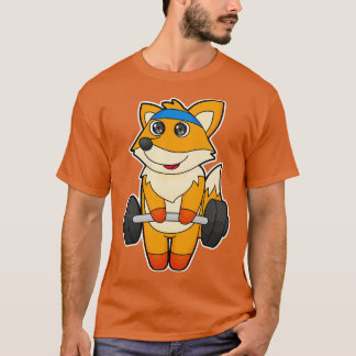 Fox bij Fitness met Barbell T-shirt