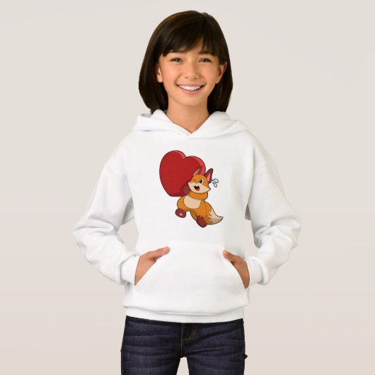 Fox bij liefde met hart (Voorkant volledig)