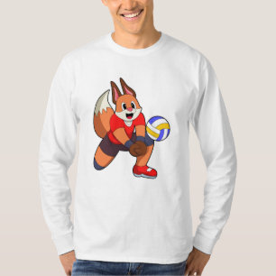 Fox bij volleybalsport t-shirt