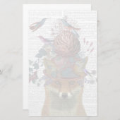 Fox Birdkeeper met Artichoke Briefpapier (Voorkant / Achterkant)