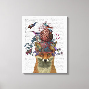 Fox Birdkeeper met Artichoke Canvas Afdruk