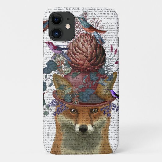 Fox Birdkeeper met Artichoke Case-Mate iPhone Case (Achterkant)