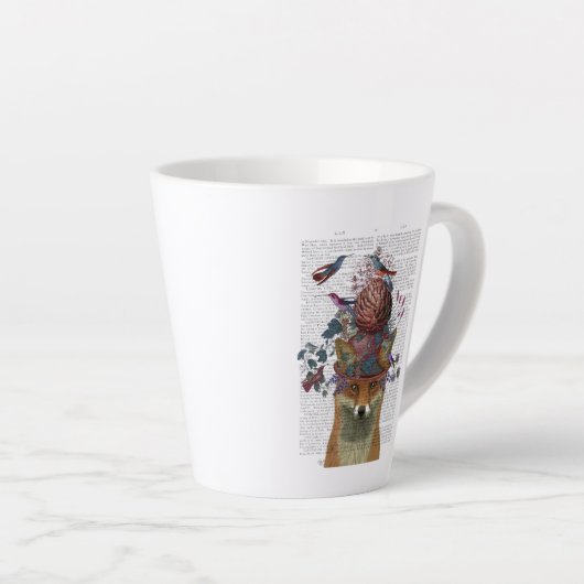 Fox Birdkeeper met Artichoke Latte Mok (Rechterhoek)