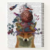 Fox Birdkeeper met Artichoke Notitieboek (Achterkant)