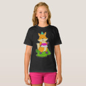 Fox Birthday Cake T-shirt (Voorkant volledig)