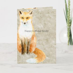 Fox Birthday Kaart