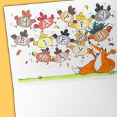FOX BIRTHDAY SURPRISE carte de voeux