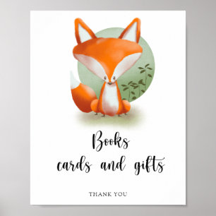 Fox - boekenkaarten en geschenken poster