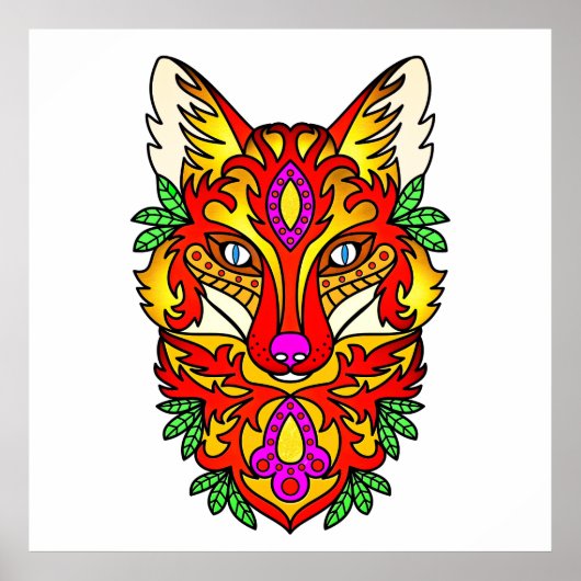 Fox boho poster (Voorkant)