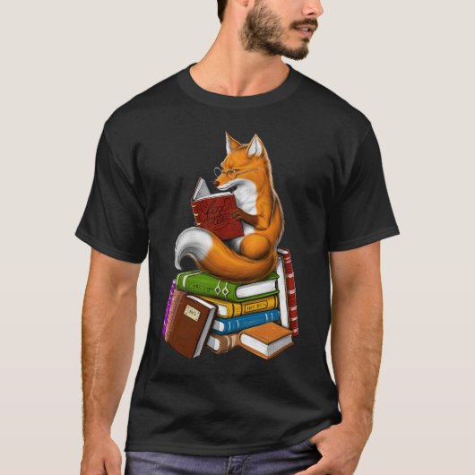 Fox Book Lover T-shirt (Voorkant)