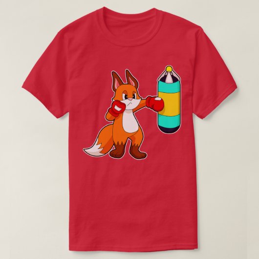 Fox Boxer Ponsen tas T-shirt (Design voorkant)