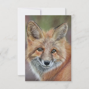 Fox Briefkaart-stijl Note Kaart Notitiekaartje