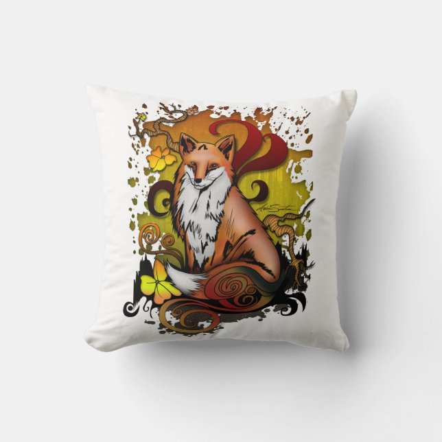 Fox buitenshuis kussen (Voorkant)