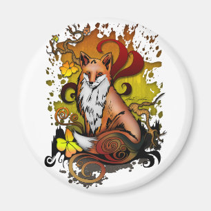 Fox buitenshuis magneet