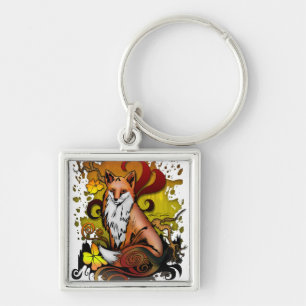 Fox buitenshuis sleutelhanger
