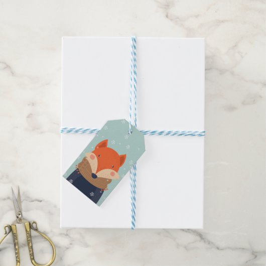 Fox Cadeaulabel (Met Touw)