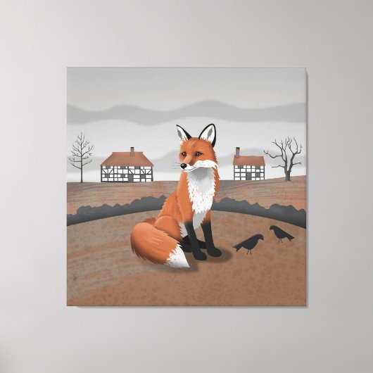 Fox Canvas Afdruk (Voorkant)
