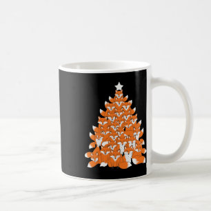 Fox Christmas Tree Fox Kerstboom Grappig Fox Kerst Koffiemok