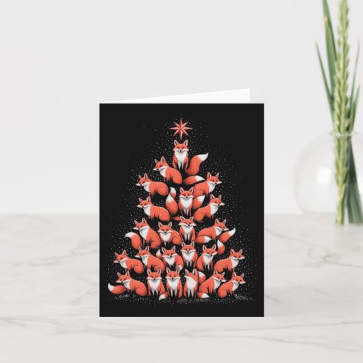 Fox Christmas Tree Fox Xmas Tree Dames & Kamp; Jon Kaart (Voorkant)
