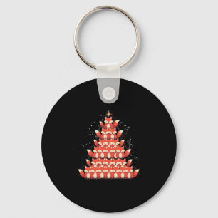Fox Christmas Tree Fox Xmas Tree Dames & Kamp; Jon Sleutelhanger