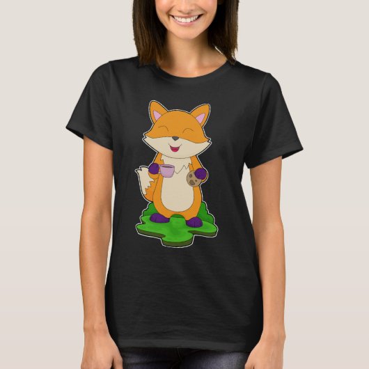 Fox Coffee Cookie T-shirt (Voorkant)