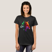 Fox Colourful Fantasy Animal Fox T-shirt (Voorkant volledig)