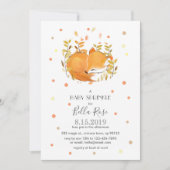 Fox Cub Baby Sprinkle Invitations (Devant)