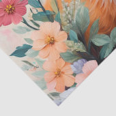 Fox Cub Bloemenkunst Tissuepapier (Detail)