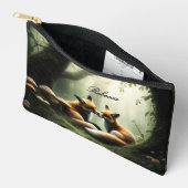 Fox Cuddle in Misty Forest gepersonaliseerd Etui (Open)