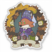 fox Custom-Cut Vinyl Sticker (Devant)