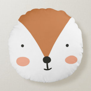 Fox Cute Green nursery Baby Room Rond Kussen