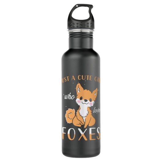 Fox Cute Waterfles (Voorkant)