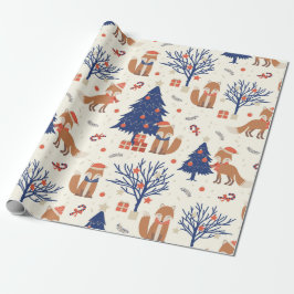 Fox Cuties (grootschalig) Cadeaupapier