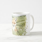 Fox Daisy Flowers Koffiemok (Voorkant rechts)