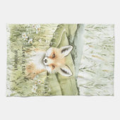 Fox Daisy Flowers Theedoek (Horizontaal)