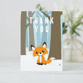Fox dans les cartes de Merci de forêt plates (Debout devant)