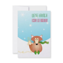 Fox dans Mittens Invitation