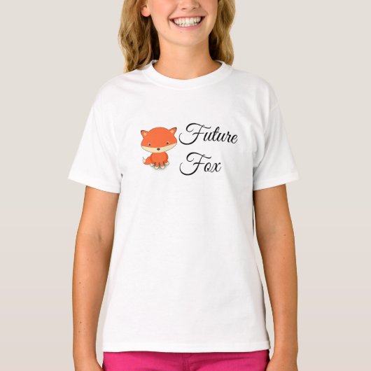 Fox d'avenir - T-shirt de la sonnerie de la fille (Devant)