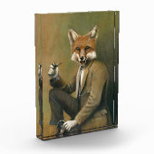 Fox de cru dans un bloc de photo de costume (Gauche)